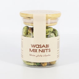 Roots Wasabi Mix Nuts Glass Jar 90g