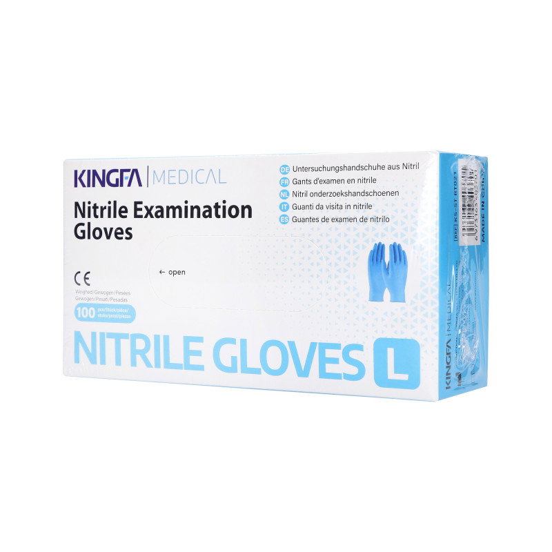 NITRILE BLUE GLOVES _0