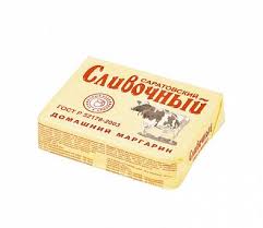 Маргарин "Саратовский Сливочный вкус и аромат, домашний" 180 гр. 60 % пергамент