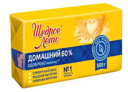 Маргарин "Щедрое Лето Домашний" 500 гр  60 %  фольга_0