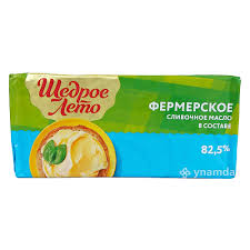 Спред растительно-жировой "Щедрое Лето" Фермерское Сливочное 500 гр 82,5 % фольга