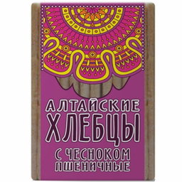 Слайсы хлебцы пшеничные "Алтайские" с чесноком 75 гр