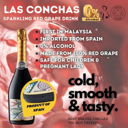 LAS CONCHAS 100% Red Grape Sparkling Juice