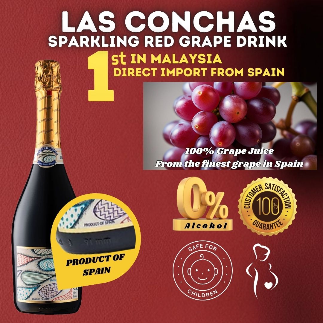 LAS CONCHAS 100% Red Grape Sparkling Juice_0