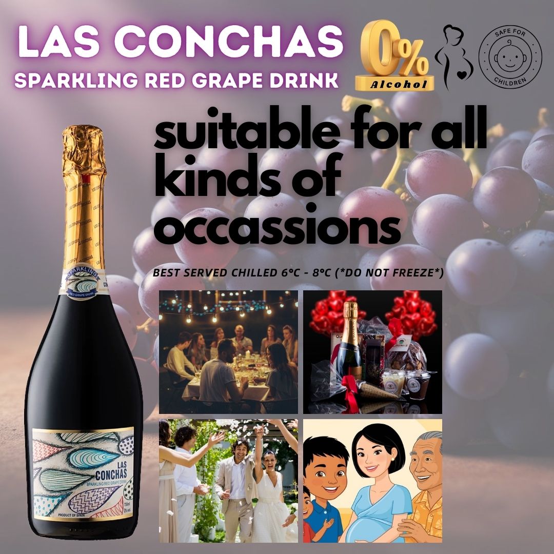 LAS CONCHAS 100% Red Grape Sparkling Juice_2