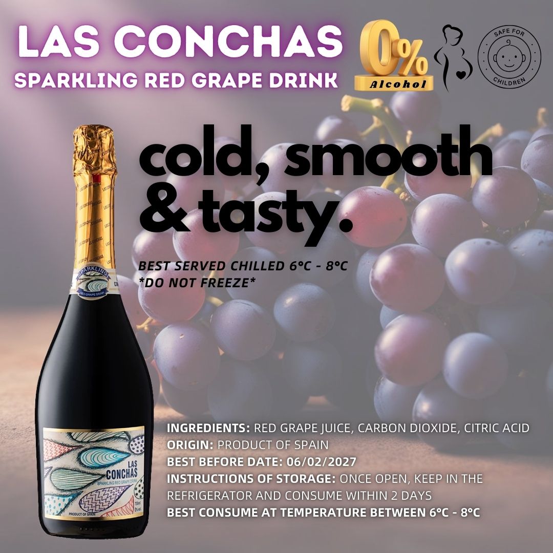 LAS CONCHAS 100% Red Grape Sparkling Juice_3