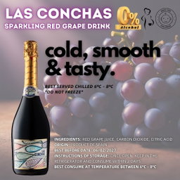 LAS CONCHAS 100% Red Grape Sparkling Juice