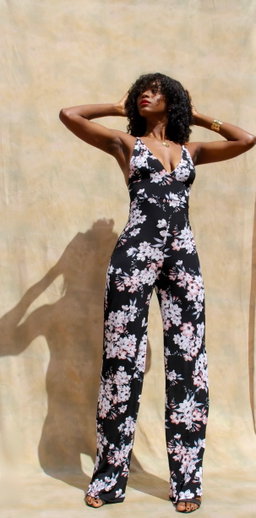 Zahraa Floral Jumpsuit 