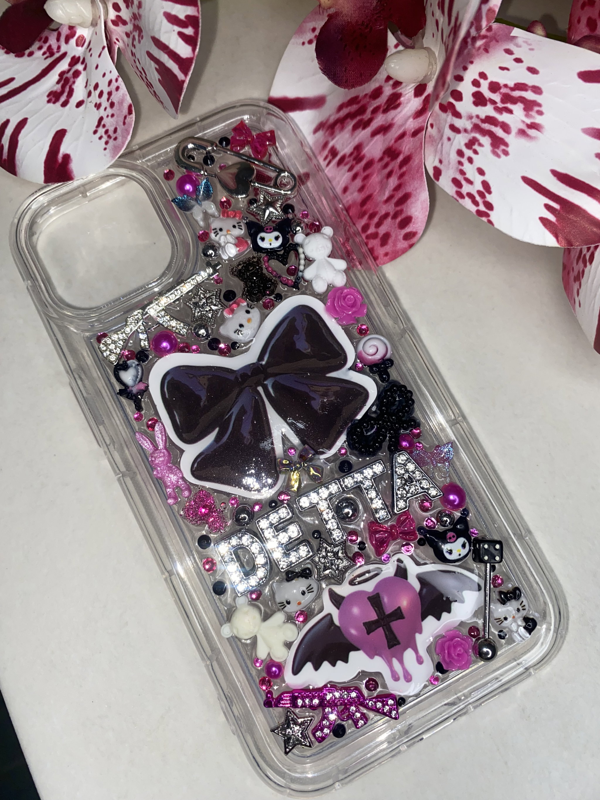 Rhinestone Name Junk Case_0