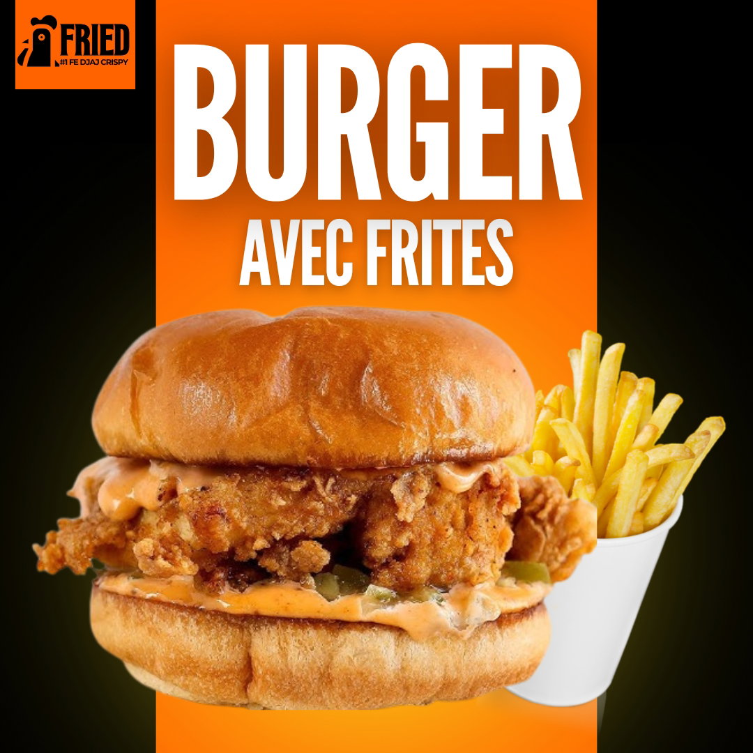 BURGER AVEC FRITES 
