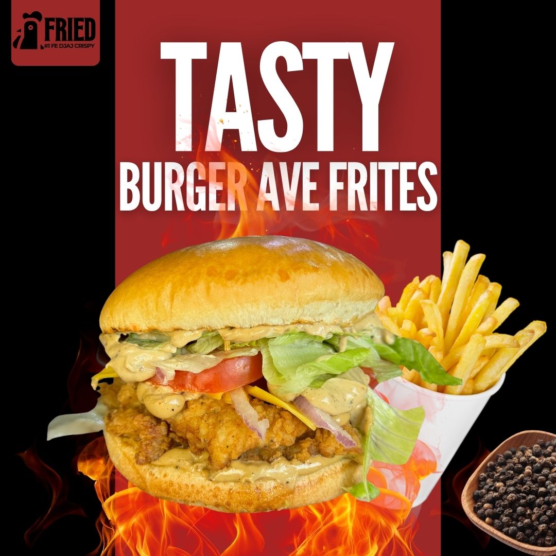TASTY BURGER AVEC FRITES _0