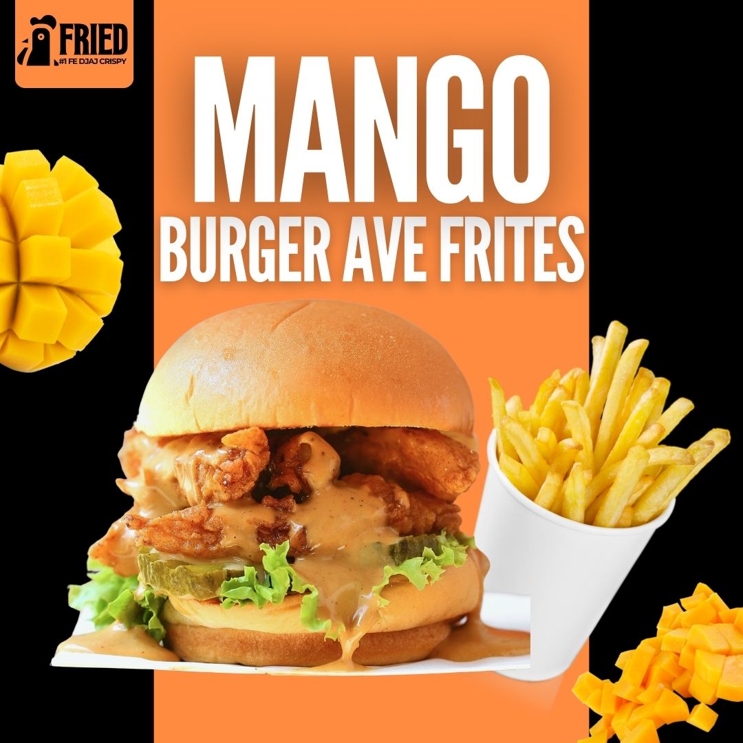 MANGO BURGER AVEC FRITES 