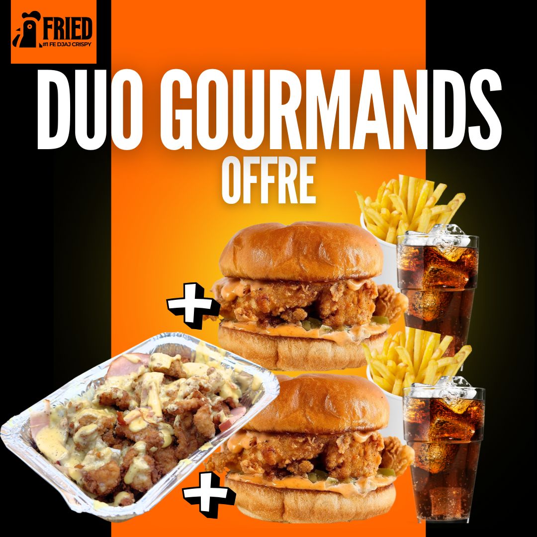 2 BURGERS + BARKETA XL + 2 BOISSONS