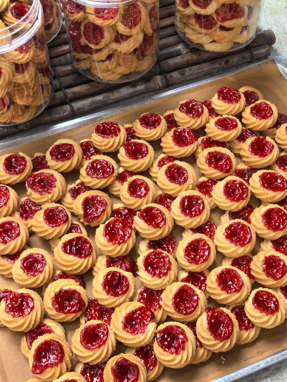 Strawberry Butter Cookies (~40 pcs)