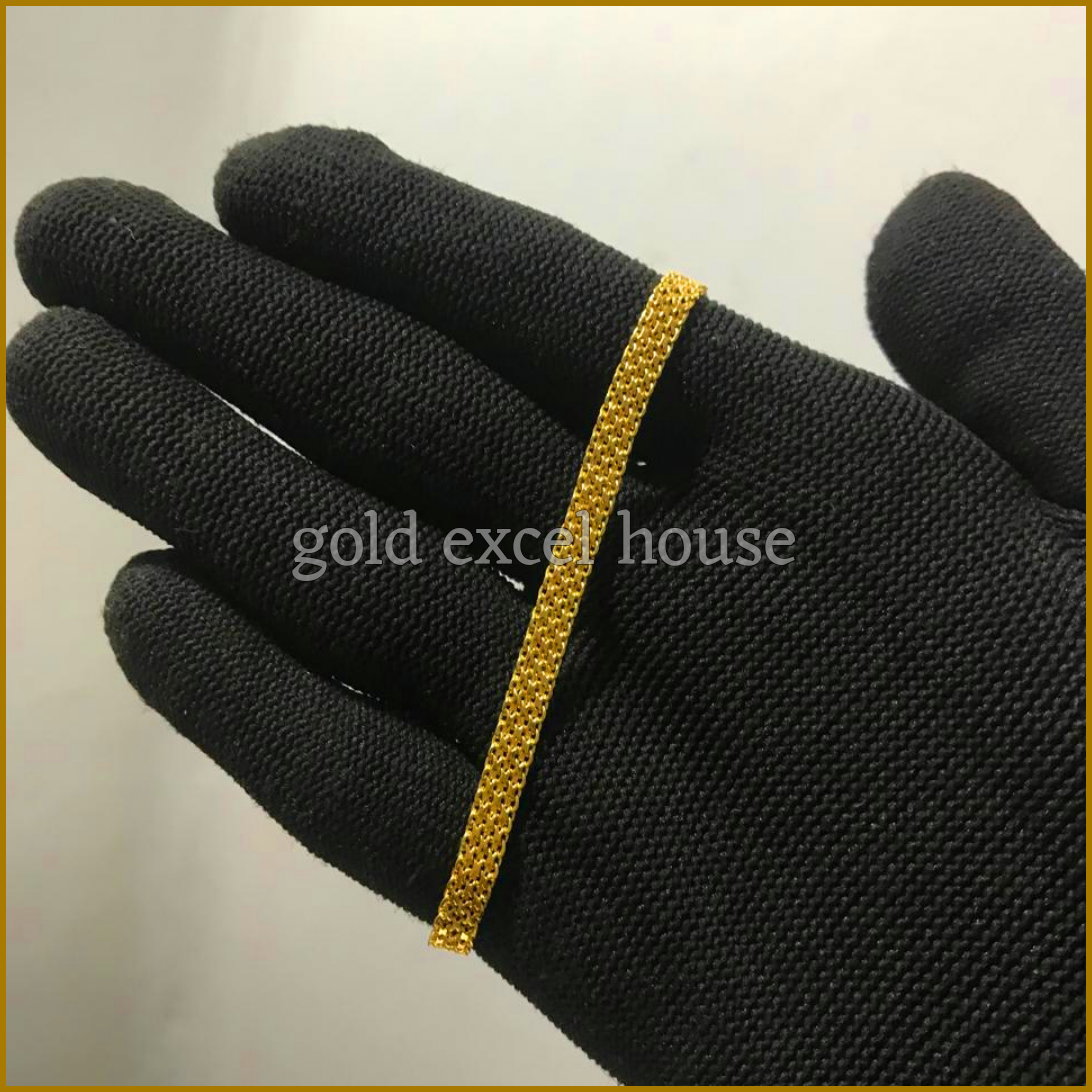 Gold Plated Flat Bracelet _0