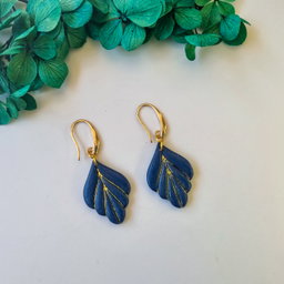 Navy gold leaf