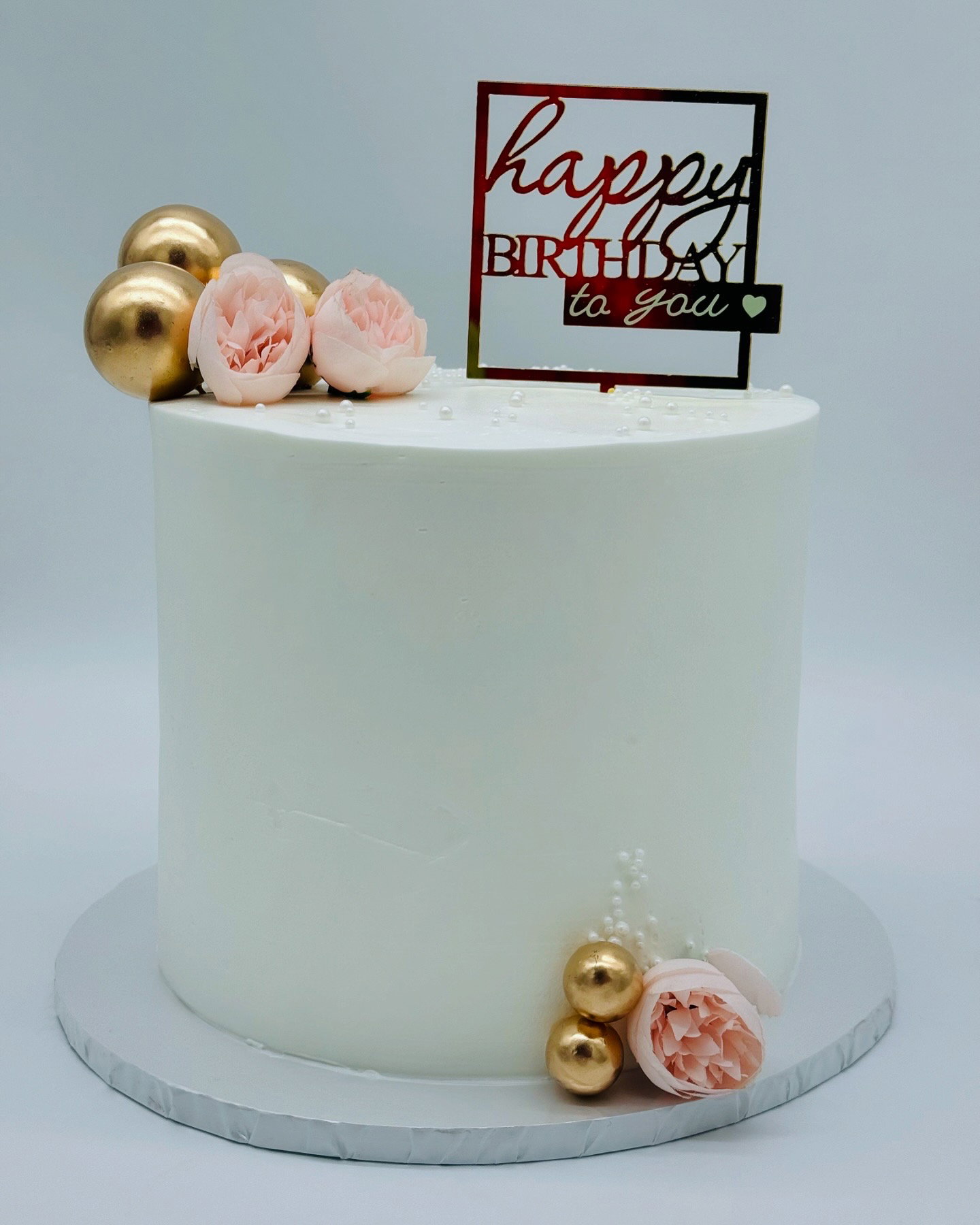 Small fresh cream cake _1
