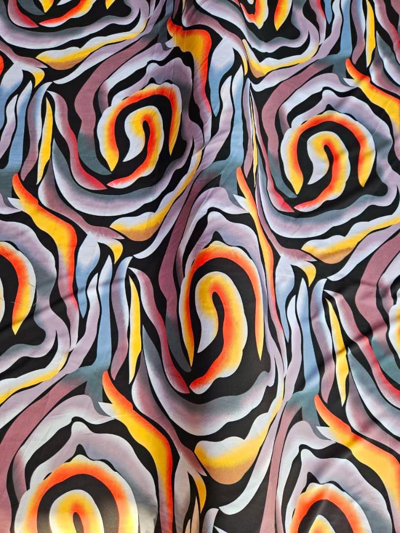 Tissu crêpes pour robes de femmes 4 yards_4