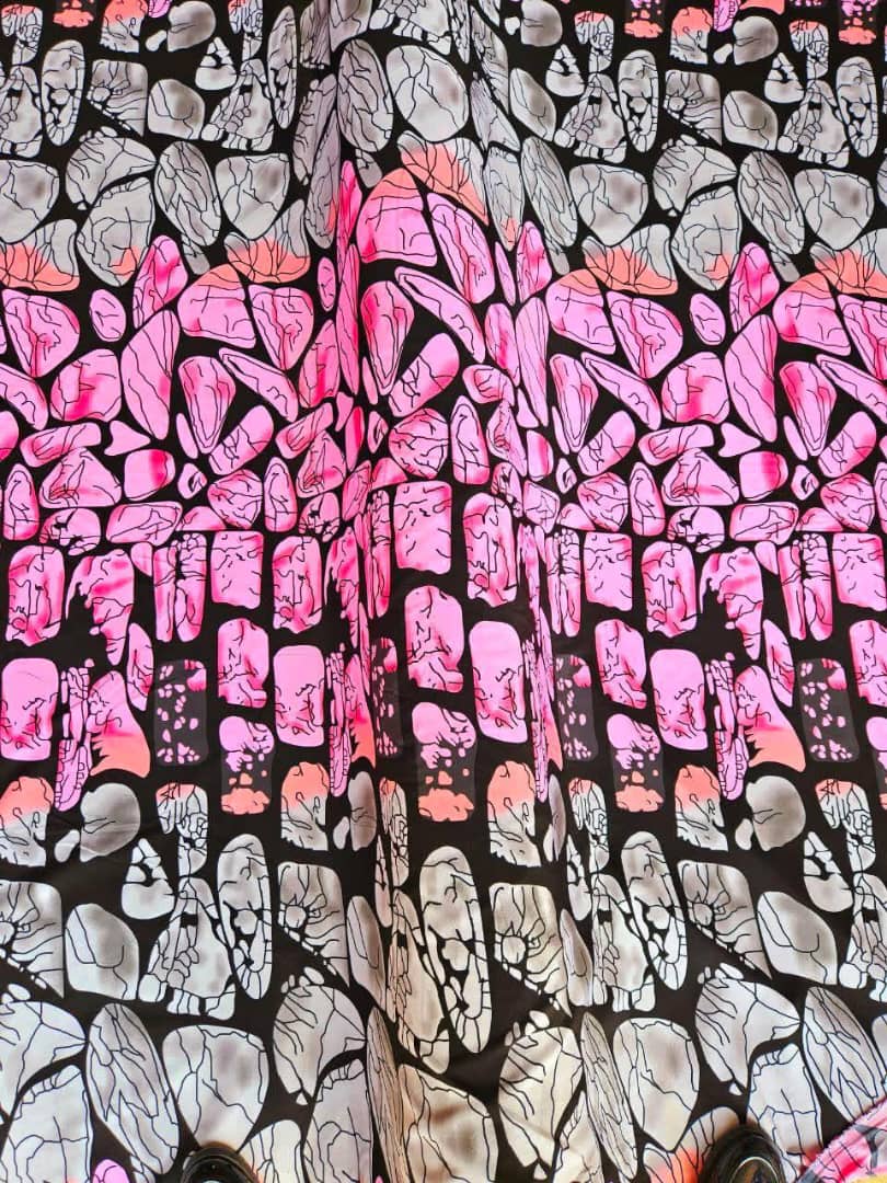 Tissu crêpes pour robes de femmes 4 yards_6