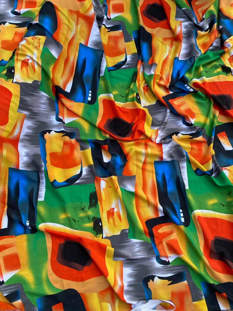 Tissu crêpes pour robes de femmes 4 yards