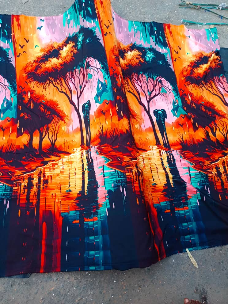 Tissu crêpes pour robes de femmes 4 yards_25