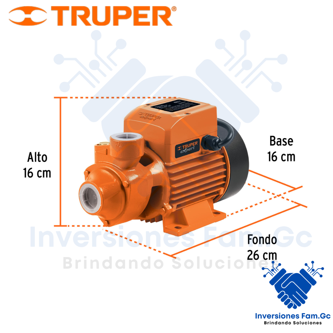 BOMBA PERIFÉRICA PARA AGUA 1/2 HP, 220 V, 60 HZ_2
