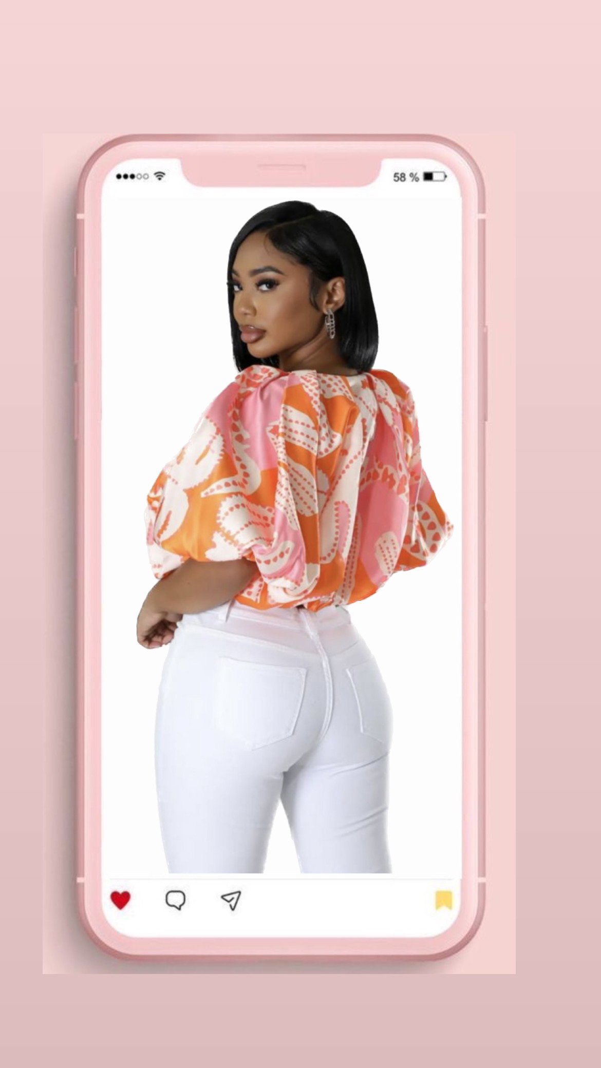 Lily Colorblock Printed Loose Cropped Blouses_1