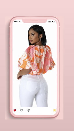 Lily Colorblock Printed Loose Cropped Blouses