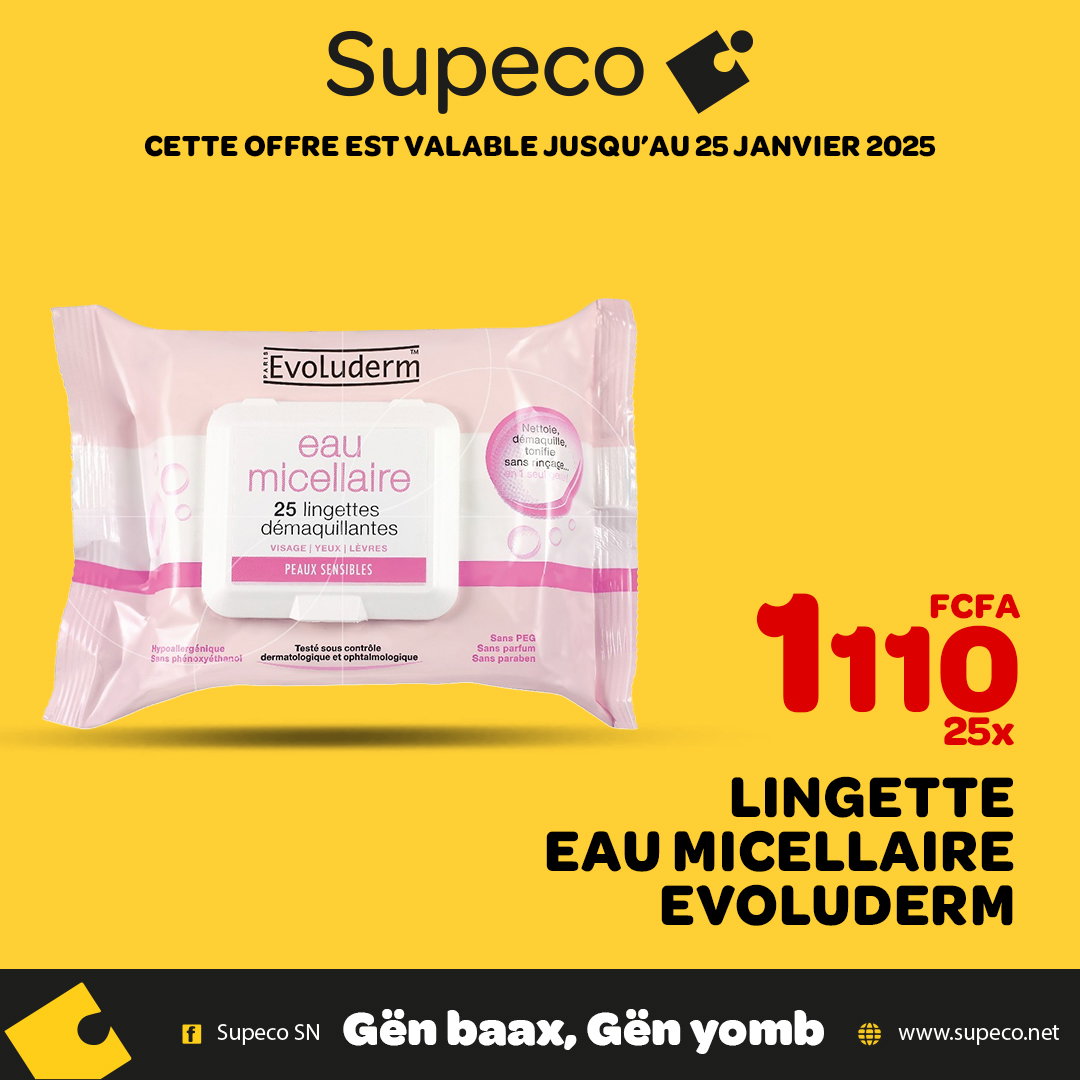 Lingette Eau Micellaire Evoluderm_0