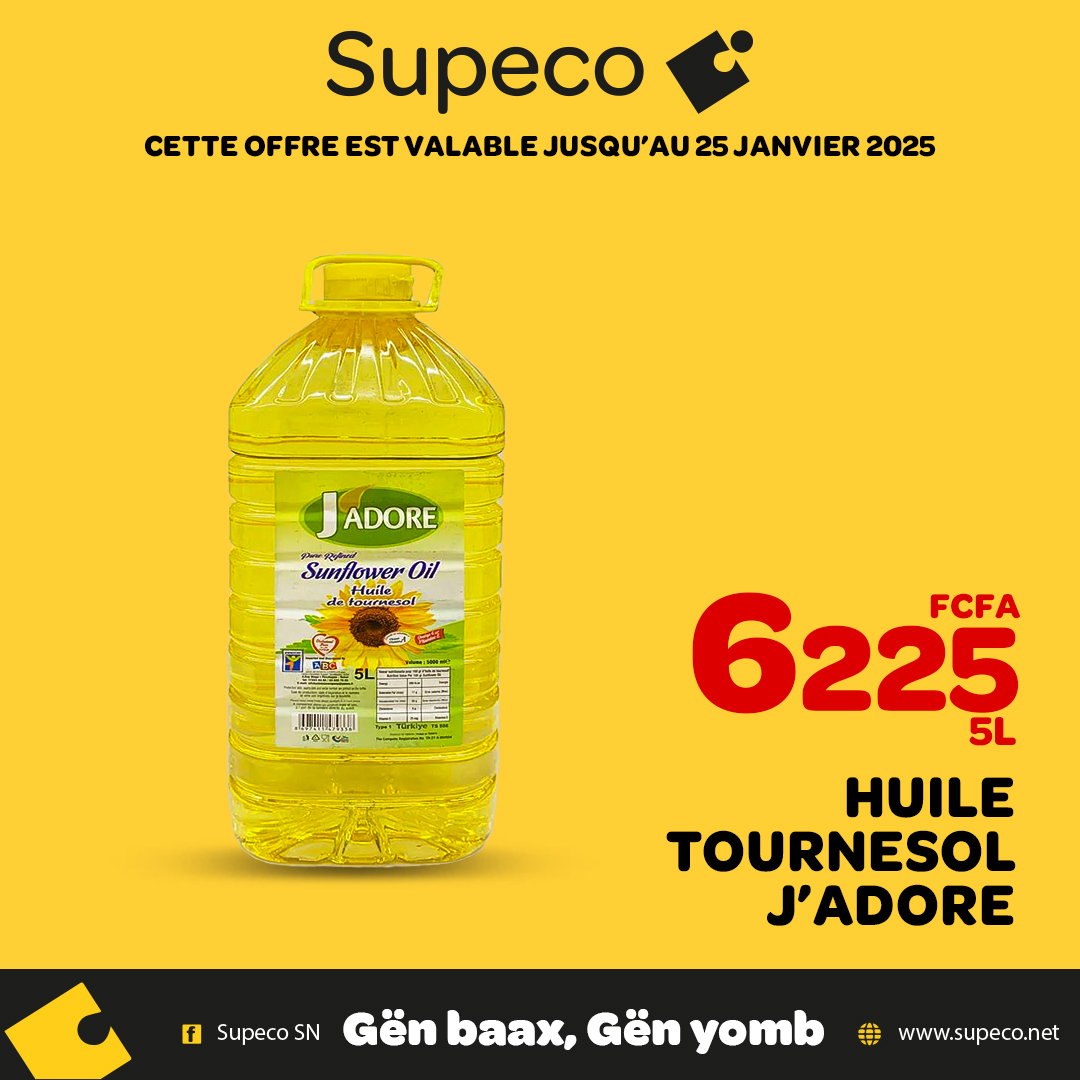 Huile Tournesol J'Adore 5L_0