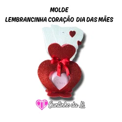 Molde Lembrancinha Coração em pdf_0