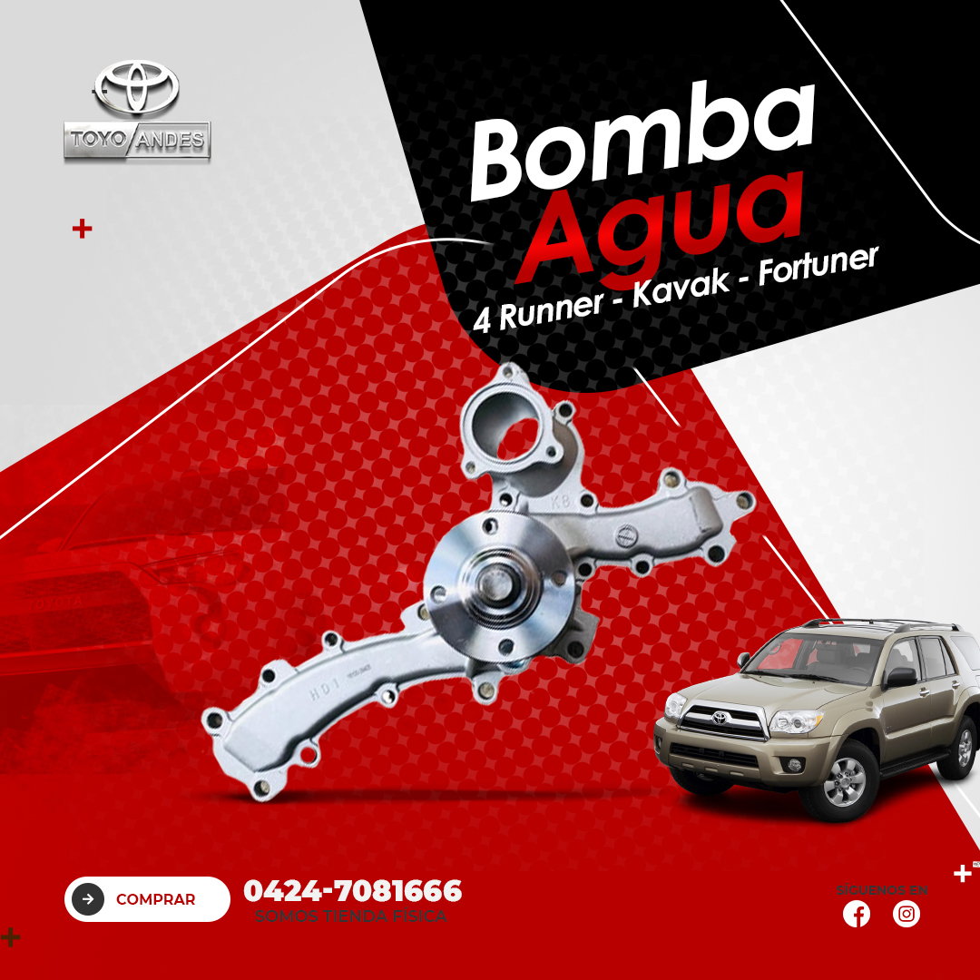 BOMBA DE AGUA HILUX KAVAK FORTUNER 4RUNNER 