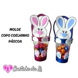 Molde Copo Coelhinho da Páscoa_0