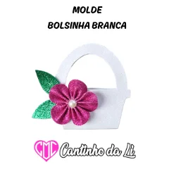 Molde Bolsinha Branca_0