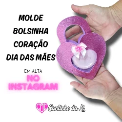 Molde Bolsinha Dia das Mães