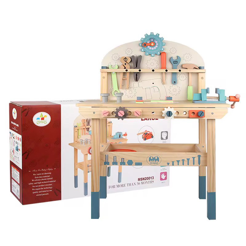 Large Wooden Tool set with accessories _0