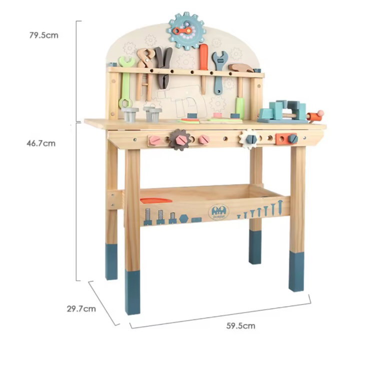 Large Wooden Tool set with accessories _1