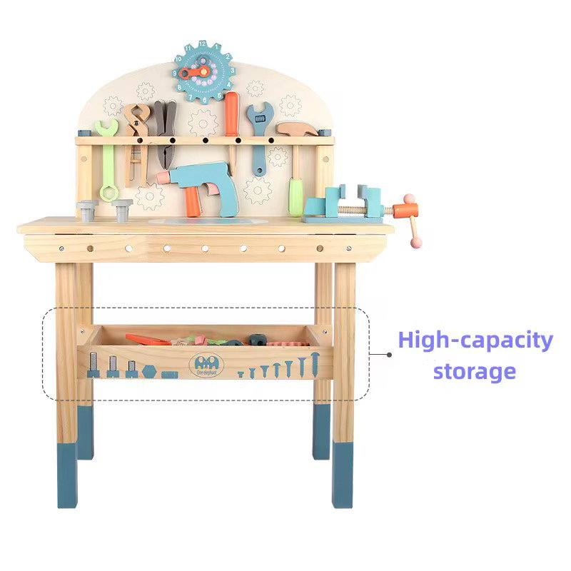 Large Wooden Tool set with accessories _5