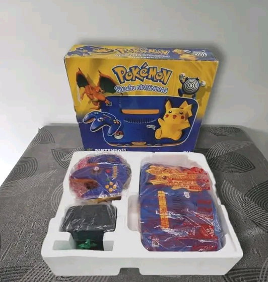 Pack Nintendo 64 Pokémon Pikachu + 03 Jeux 64 _4