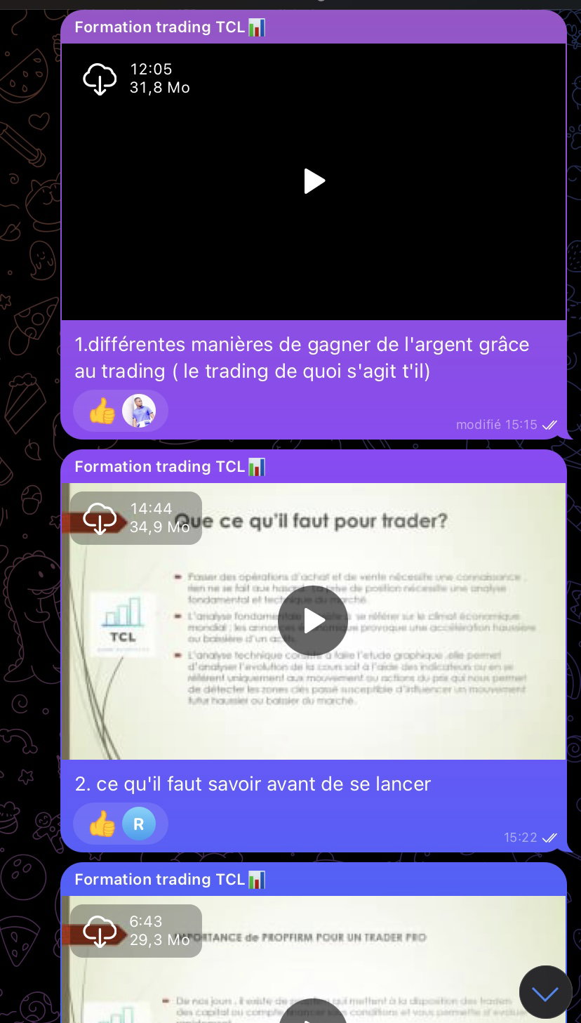 Videos Modules 1 : initiation ( infos général) // 7 videos _0