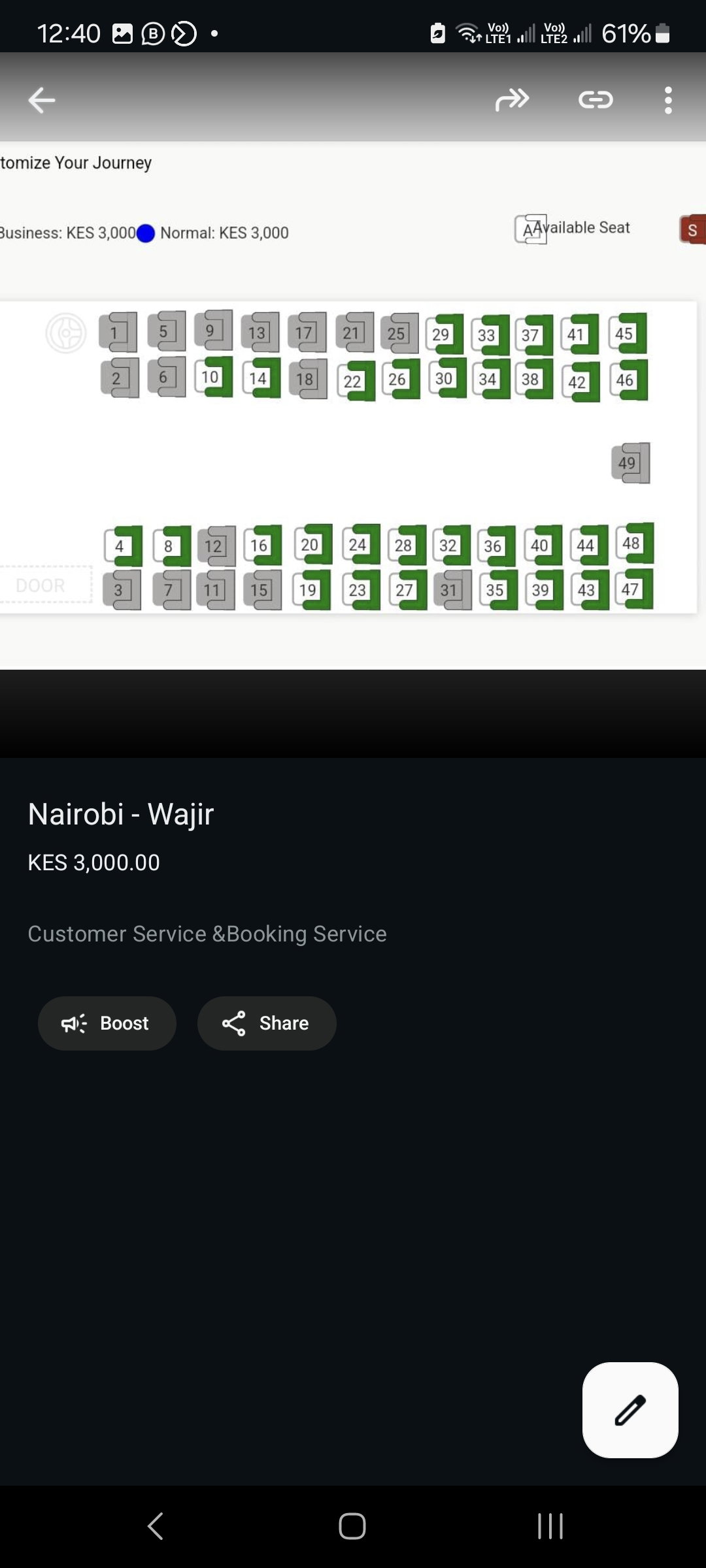 Customer Service &Booking Service _1