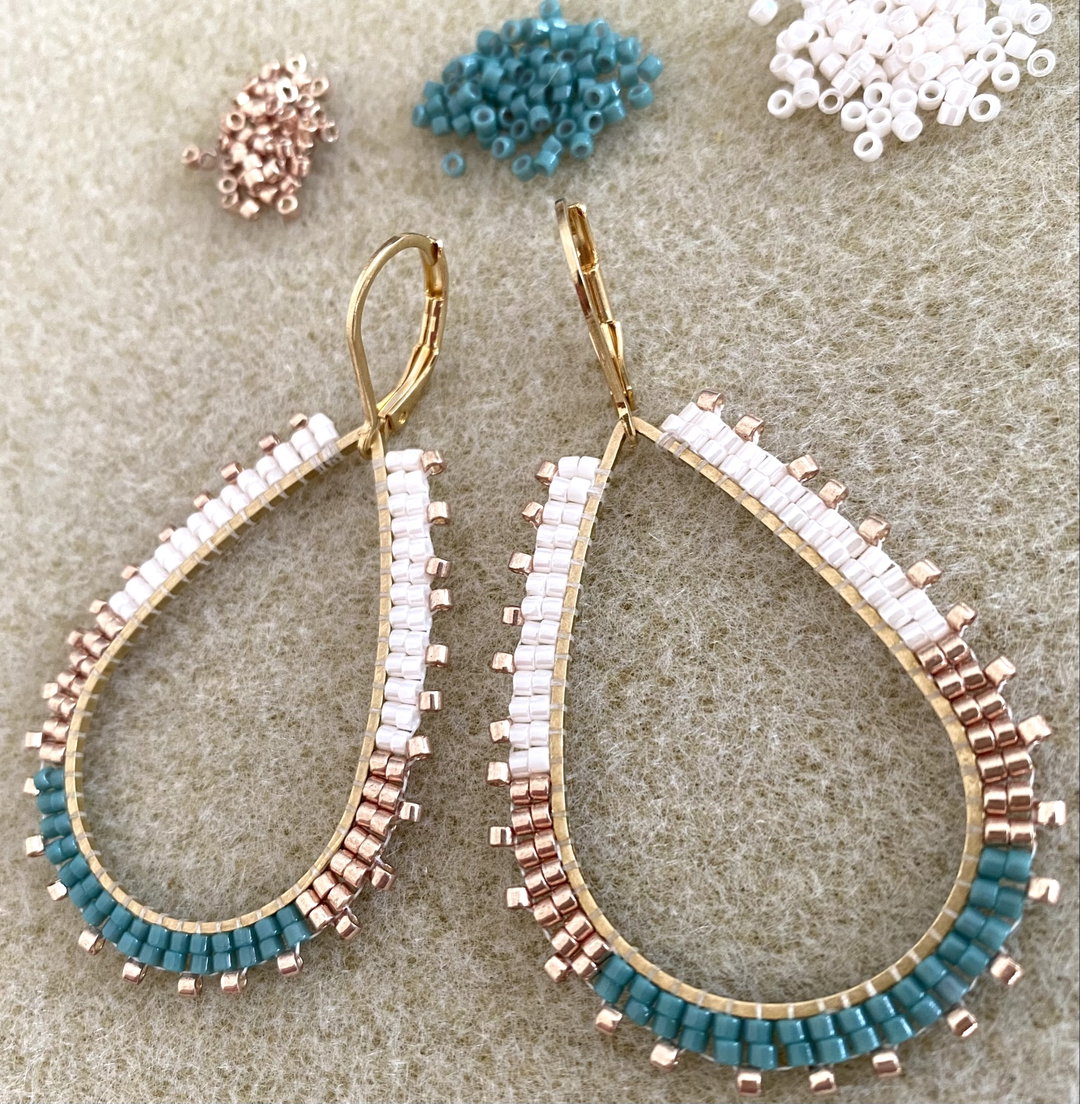 Gold Teardrop Earrings 