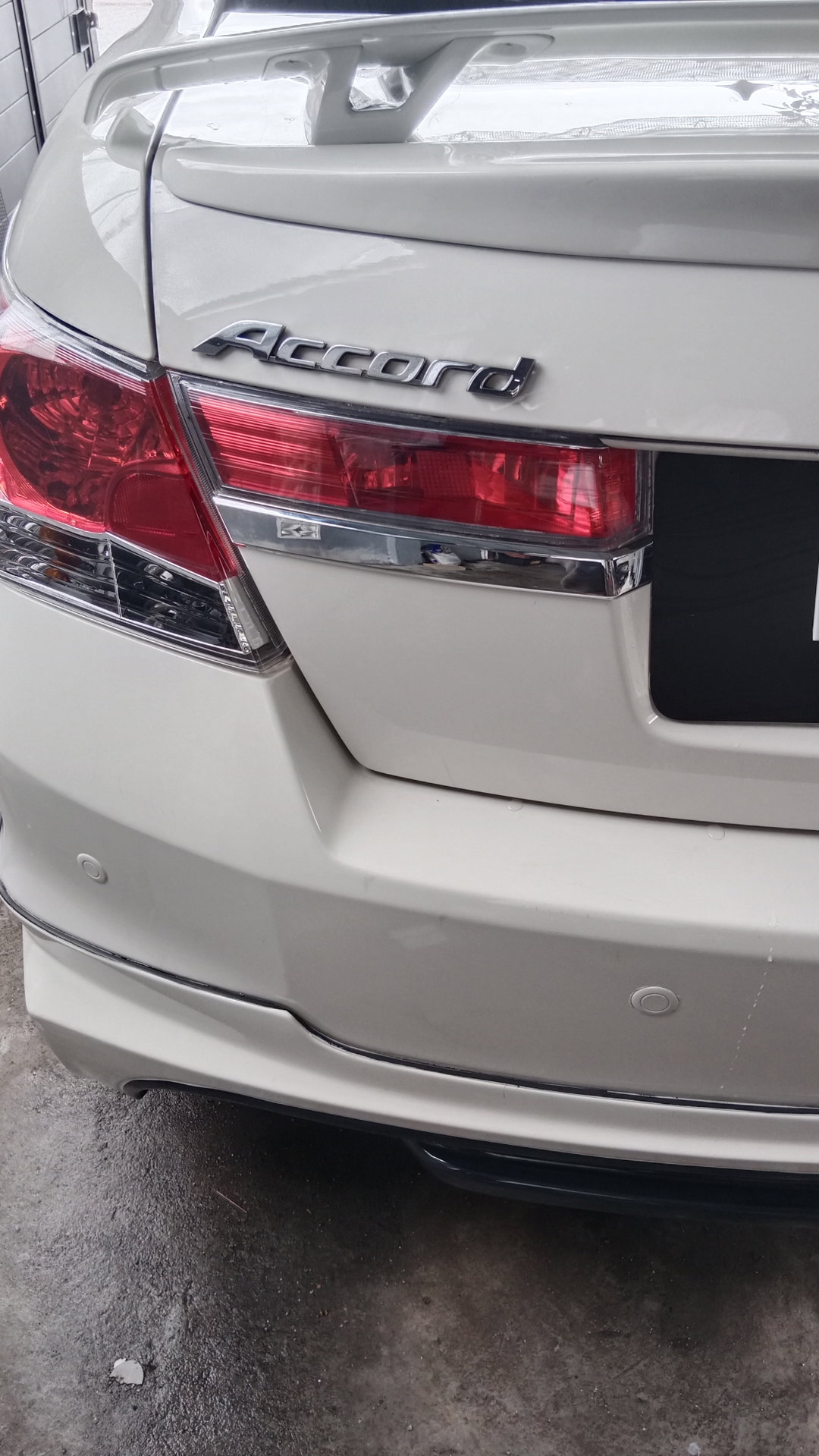 honda accord TAO 2008-2013 reflector chrome molding lower tail light eyebrow trim