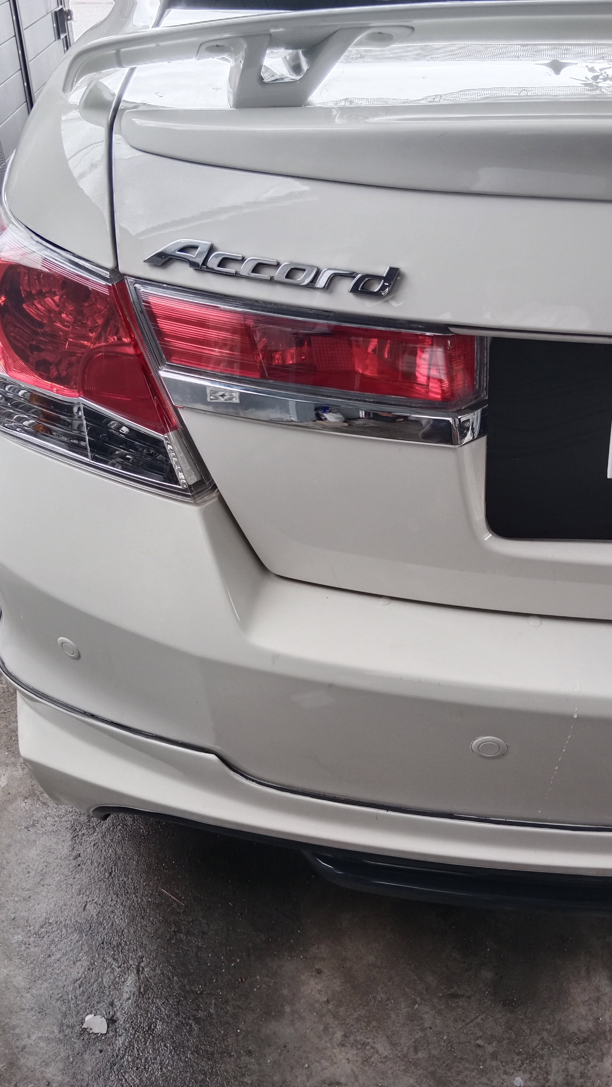 honda accord TAO 2008-2013 reflector chrome molding lower tail light eyebrow trim_0