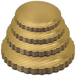 GREASE PROOF GOLD CIRCLE CAKE BOARDS