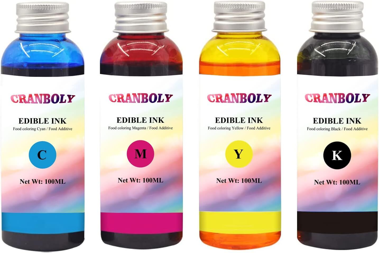 SET OF 4 CANON REFILLABLE EDIBLE BOTTLE INK_0