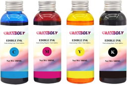 SET OF 4 CANON REFILLABLE EDIBLE BOTTLE INK
