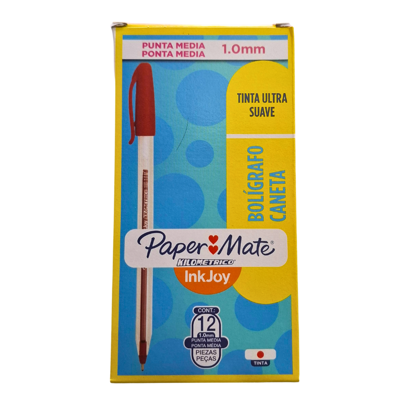 Pluma Paper Mate (Roja) caja con 12pza. _0