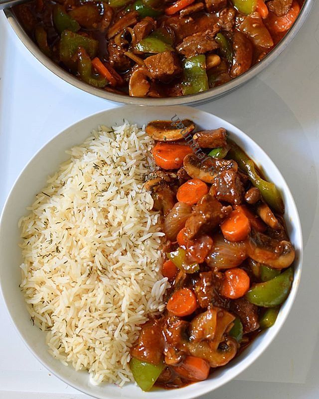 Riz blanc + sauce légume