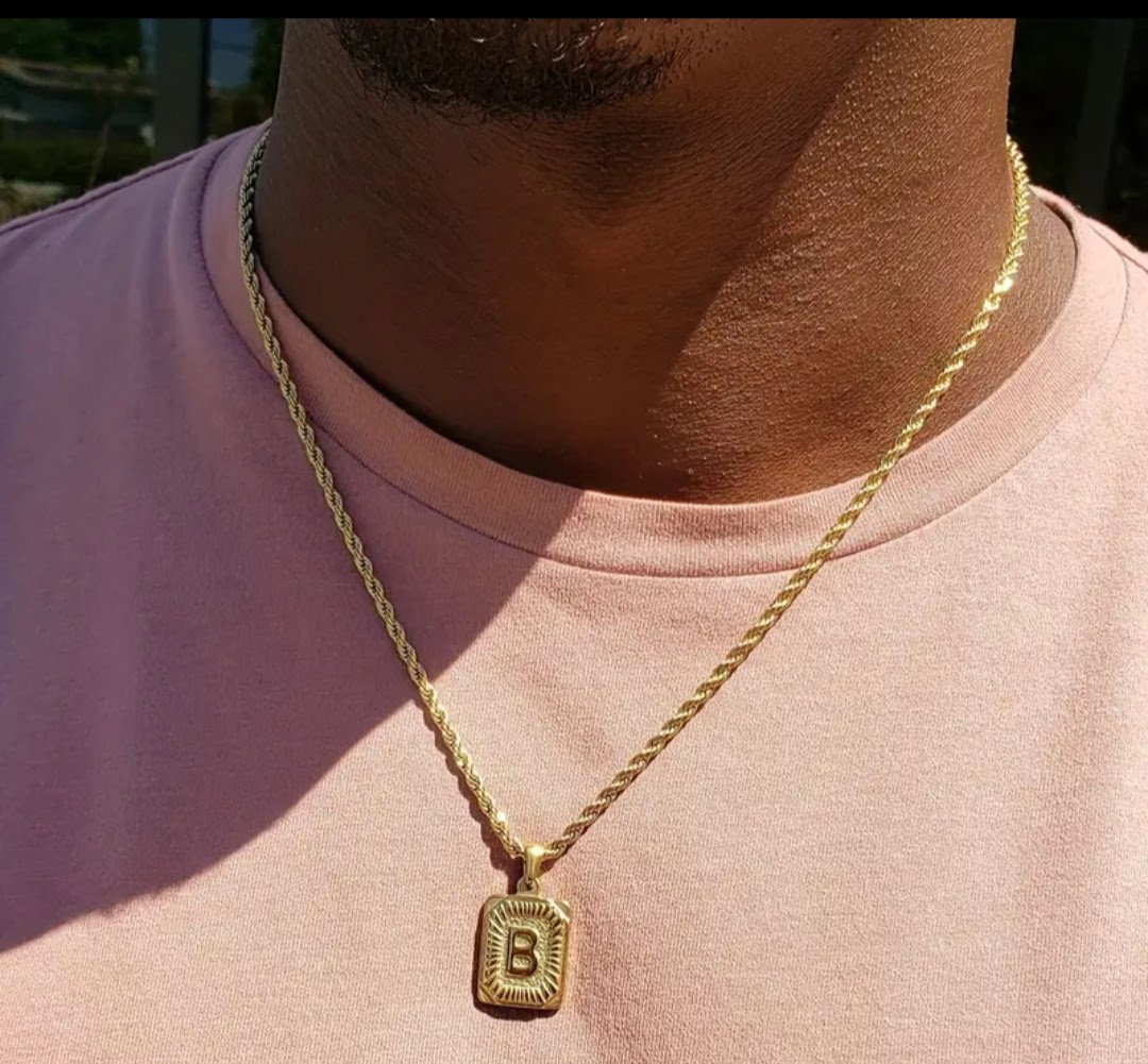 Stainless steel Letter Necklace